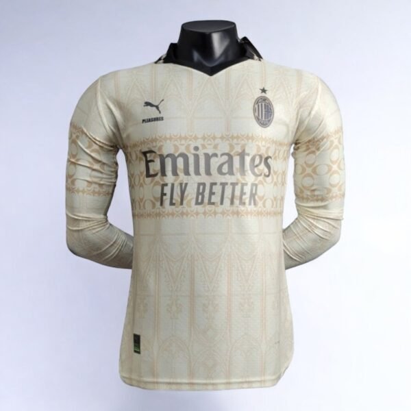 AC Milan Special Edition Gold Long Sleeve 2024-25 Player