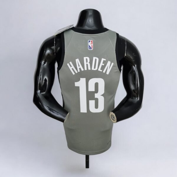 Brooklyn Nets James Harden #13 (75th Anniversary) Grey - Image 2