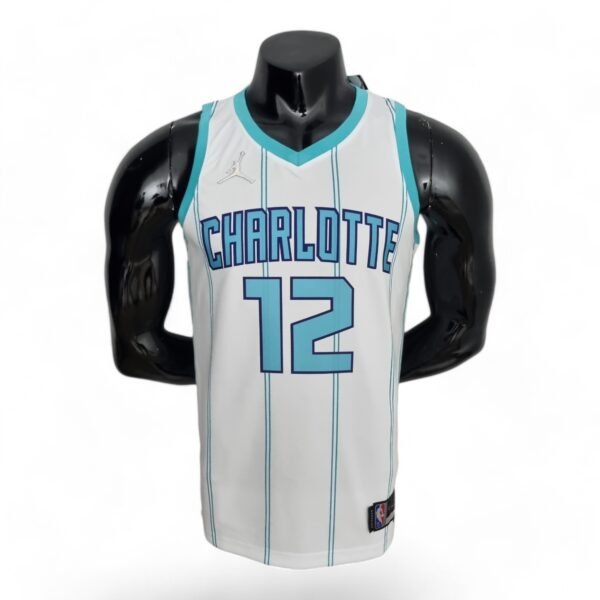 Charlotte Hornets Kelly Oubre Jr #12 (75th Anniversary) White - Image 2