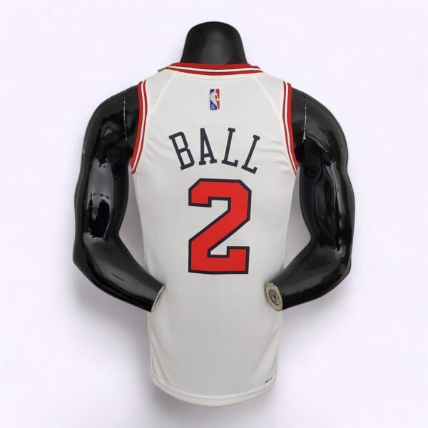 Chicago Bulls Ball #2 (75th Anniversary) White - Image 2