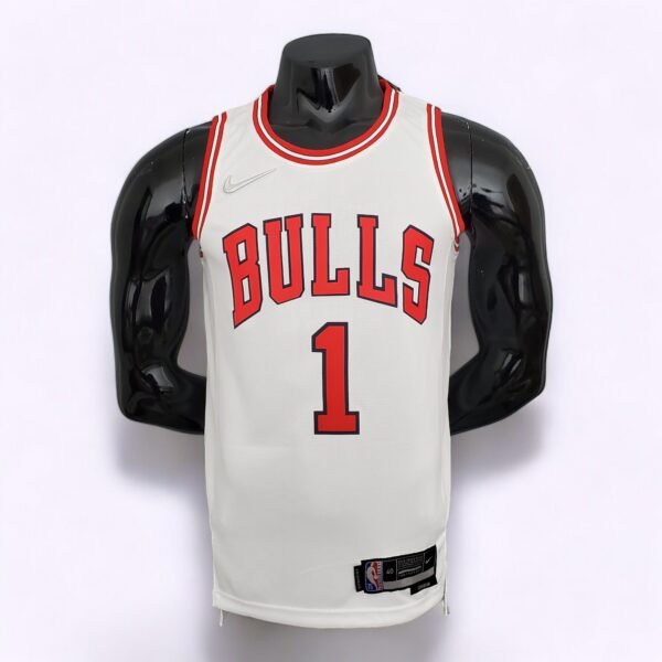 Chicago Bulls Derrick Rose #1 (75th Anniversary) White - Image 2