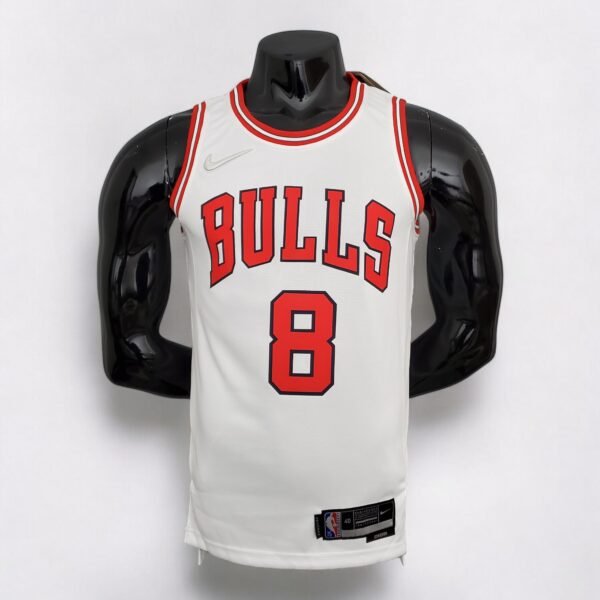 Chicago Bulls Zach LaVine #8 (75th Anniversary) White - Image 2