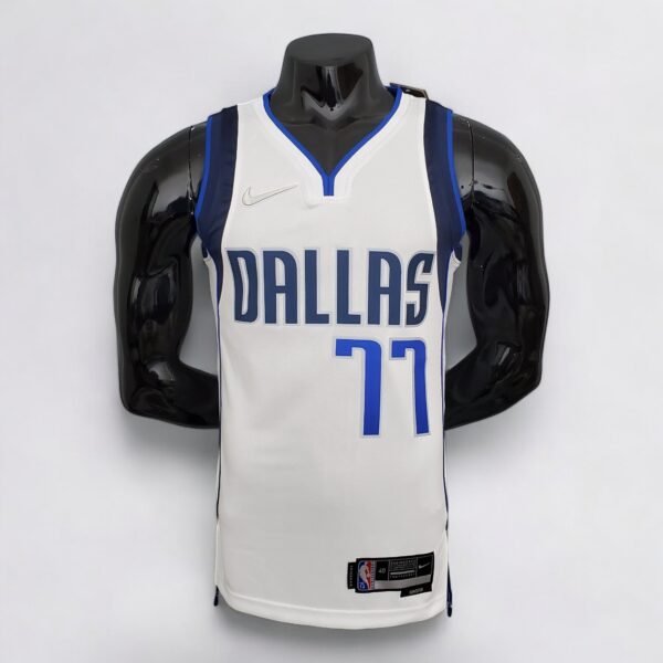 Dallas Mavericks Doncic #77 (75th Anniversary) White - Image 2