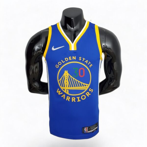 Golden State Warriors Curry #30 (75th Anniversary) Blue - Image 2