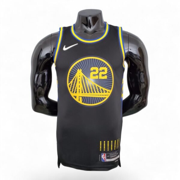 Golden State Warriors Wiggins #22 (75th Anniversary) Black - Image 2