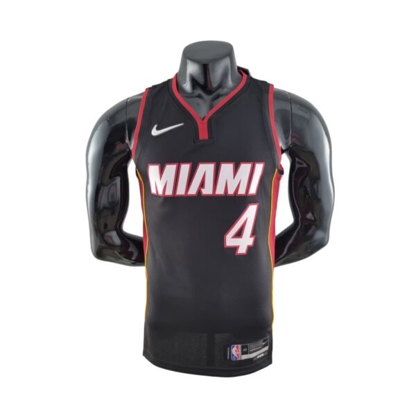 Miami Heat Victor Oladipo #4 (75th Anniversary) Black - Image 2