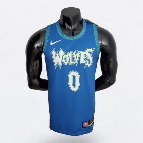 Minnesota Timberwolves Jersey Russell #0 (75th Anniversary) Blue - Image 2