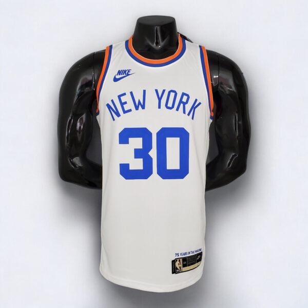 New York Knicks Julius Randle #30 (75th Anniversary) White - Image 2