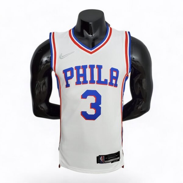 Philadelphia 76ers Allen Iverson #3 (75th Anniversary) White - Image 2