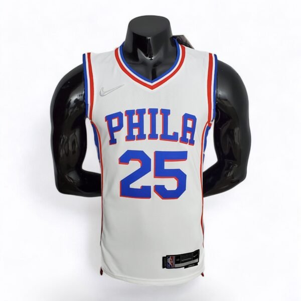 Philadelphia 76ers Ben Simmons #25 (75th Anniversary) White - Image 2