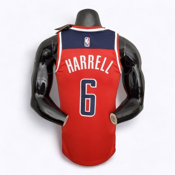 Washington Wizards Harrell #6 (75th Anniversary) Red - Image 2