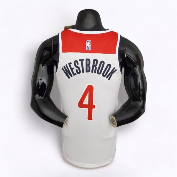 Washington Wizards Wesbrook #4 (75th Anniversary) White - Image 2